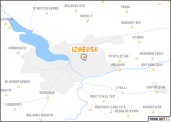 map of Izhevsk