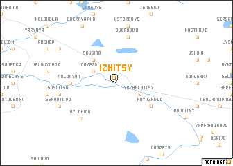 map of Izhitsy