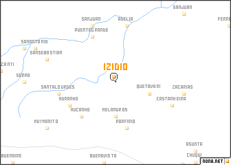 map of Izidio