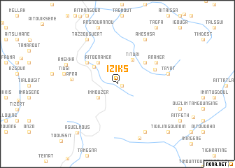 map of Iziks