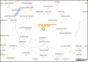 map of Izilane