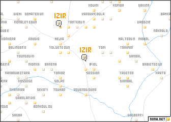 map of Izir