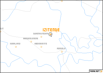 map of Izitende