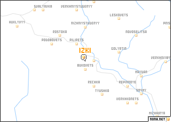 map of Izki