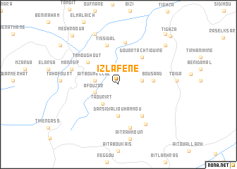 map of Izlafene