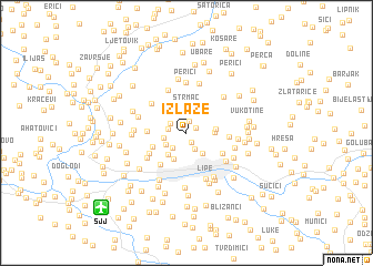 map of Izlaze