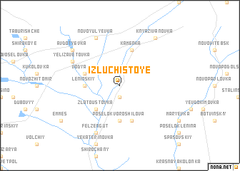 map of Izluchistoye