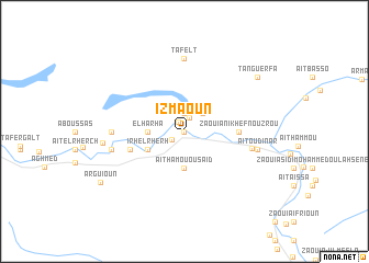 map of Izmaoun