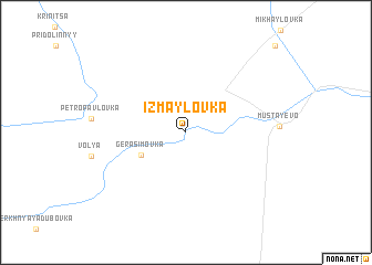 map of Izmaylovka