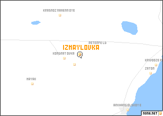 map of Izmaylovka