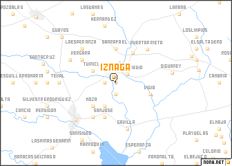 map of Iznaga