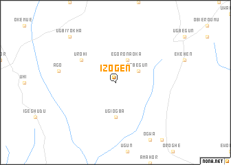 map of Izogen