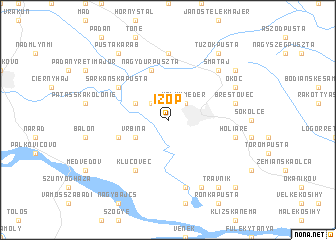 map of Ižop