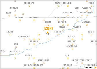 map of Izori