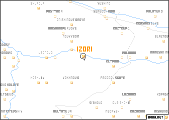 map of Izori