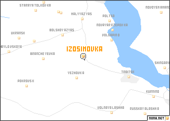 map of Izosimovka