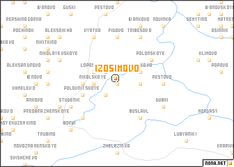 map of Izosimovo