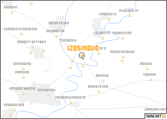 map of Izosimovo