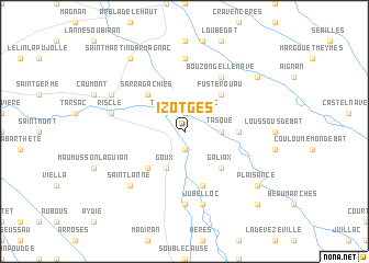 map of Izotges