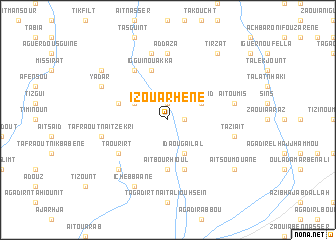 map of Izouarhene