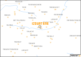 map of Izouatene