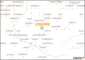 map of Izoukane