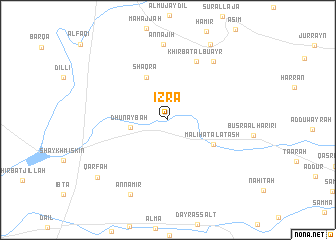 map of Izra‘