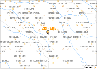 map of Izrikene