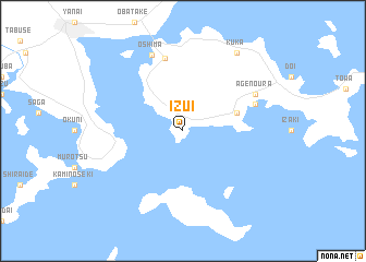 map of Izui