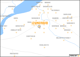 map of Izumenovo