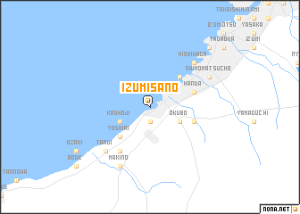 map of Izumi-Sano