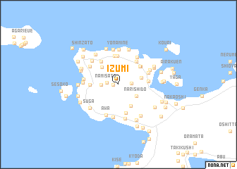 map of Izumi