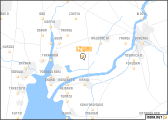 map of Izumi