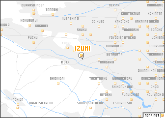 map of Izumi