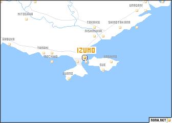 map of Izumo