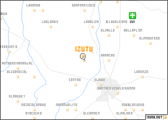 map of Izutú