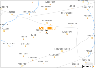 map of Izvekovo