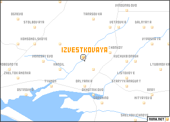 map of Izvestkovaya