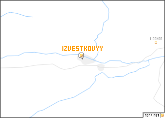 map of Izvestkovyy