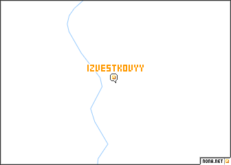 map of Izvestkovyy