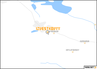 map of Izvestkovyy