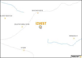 map of Izvest\