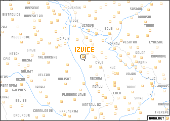 map of Izvicë