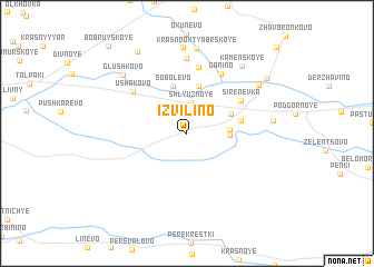 map of Izvilino