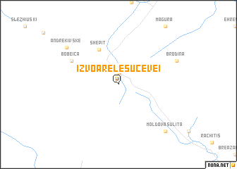 map of Izvoarele Sucevei
