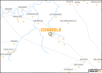 map of Izvoarele