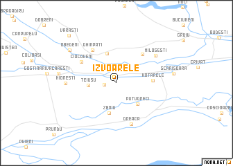 map of Izvoarele