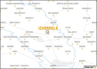 map of Izvoarele