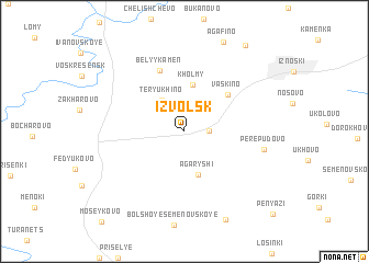 map of Izvol\