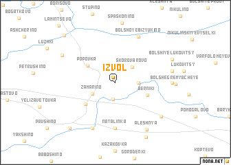 map of Izvol\